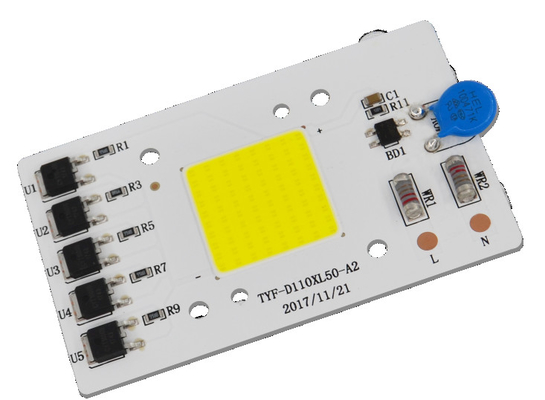 رنگ سفید، طیف کامل 20W 30W 50W AC Power 110V 220V 230V Cob / DOB بدون هدایت تراشه